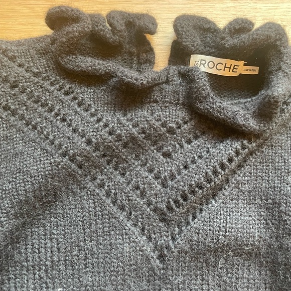 St Roche black puff sleeve sweater - Picture 3 of 5